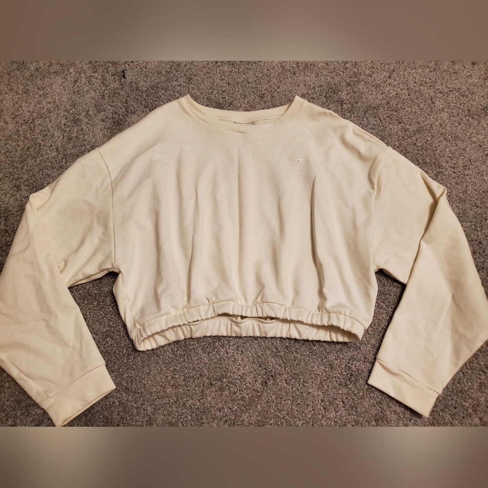 Gymshark Whitney Unbleached Pullover size Large NEW Condition